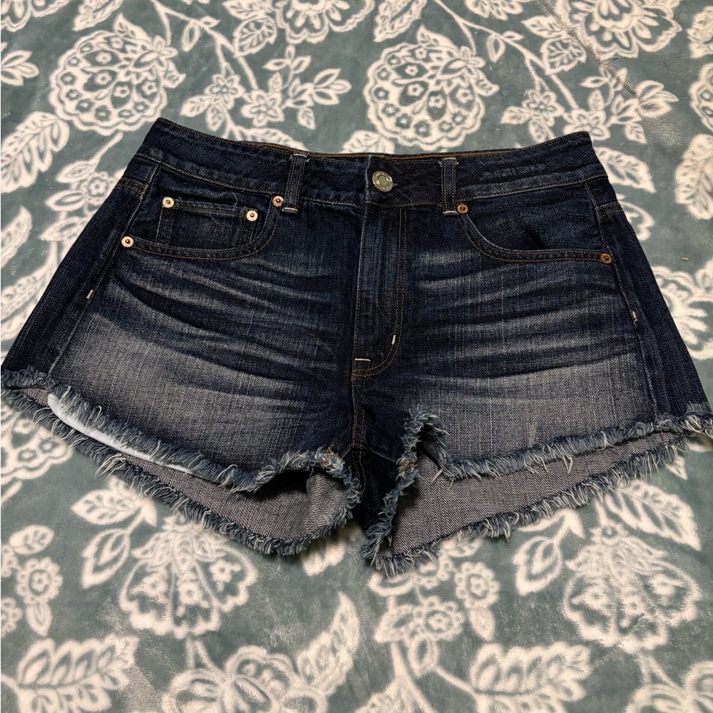 American Eagle Outfitters Hi Rise Festival Denim Shorts